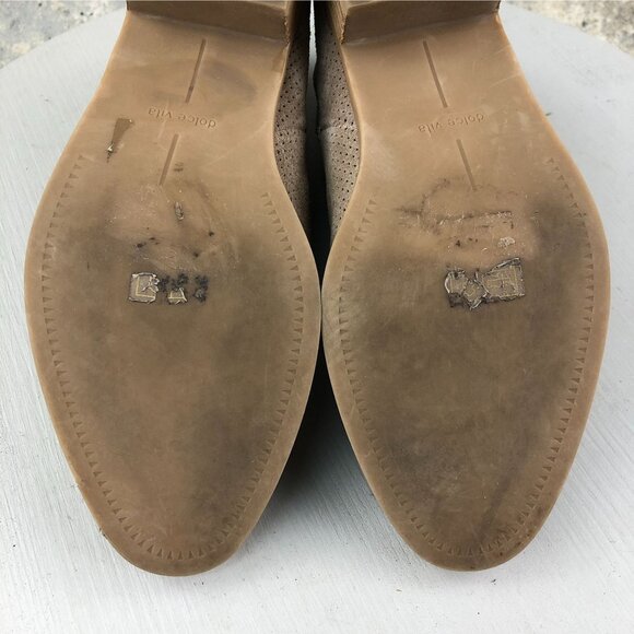 Dolce Vita Women's Size 8 Tivon Taupe Brown Suede Block Heel Ankle Booties Boots - Picture 13 of 16